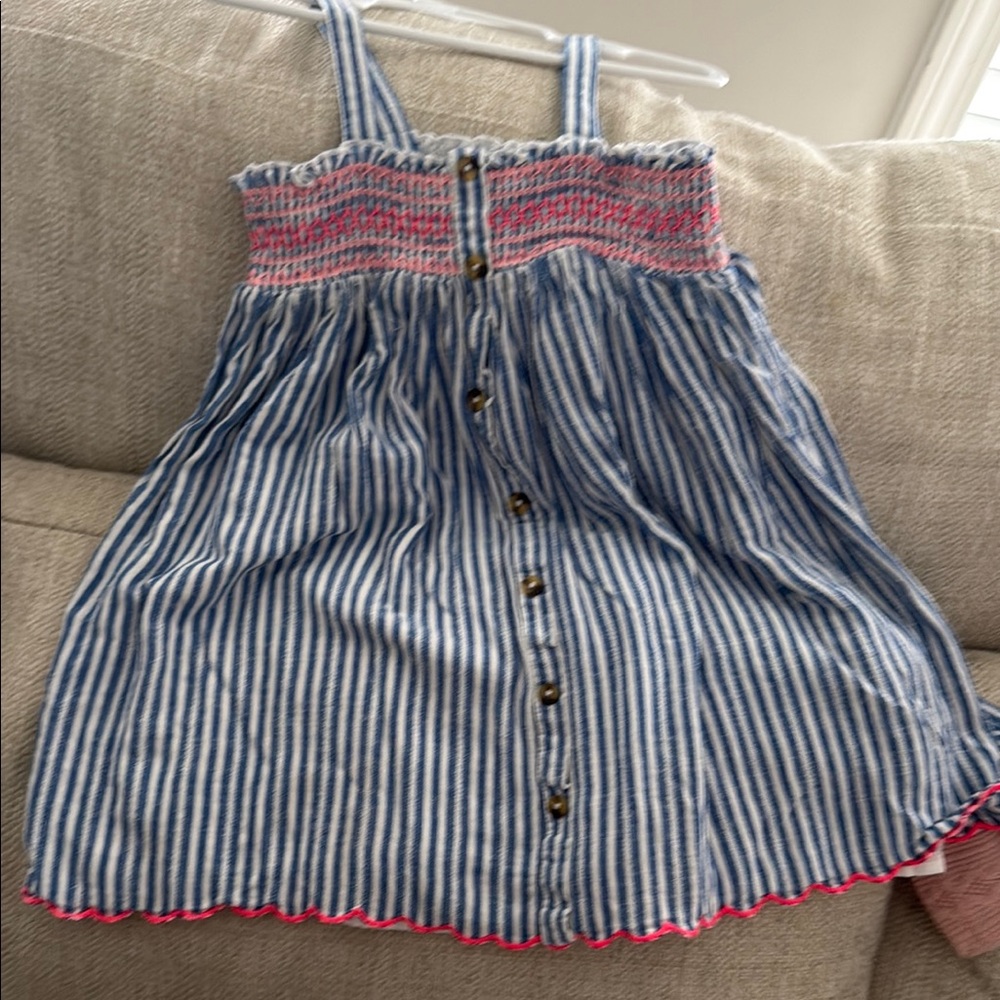 Cat & Jack Blue and Pink Casual Dress